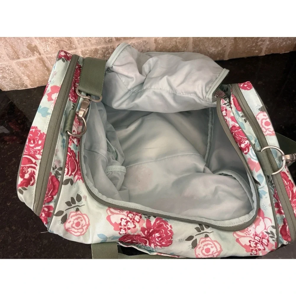 PB Pottery Barn Teen Duffle Gear Up Pool Garden Party Floral Travel‎ Weekender